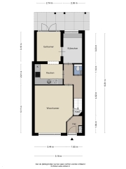 Plattegrond Goudenregenstraat 55 ALMELO