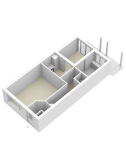 Plattegrond Goudenregenstraat 55 ALMELO