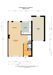 Plattegrond Kymmellstraat 63 HOOGEVEEN