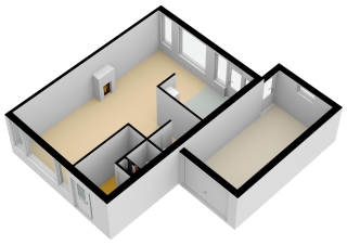 Plattegrond Kymmellstraat 63 HOOGEVEEN