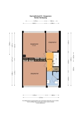 Plattegrond Kymmellstraat 63 HOOGEVEEN