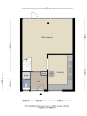 Plattegrond Kluisgat 30 GRONINGEN