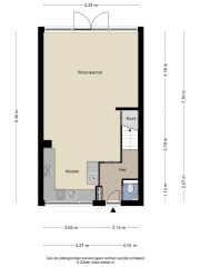 Plattegrond Hunzestraat 6 OOST-SOUBURG