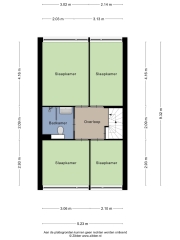 Plattegrond Hunzestraat 6 OOST-SOUBURG