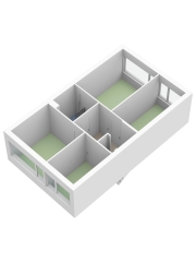 Plattegrond Hunzestraat 6 OOST-SOUBURG