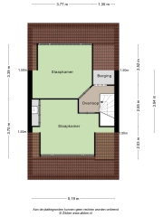 Plattegrond Hunzestraat 6 OOST-SOUBURG