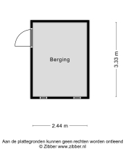 Plattegrond Hunzestraat 6 OOST-SOUBURG