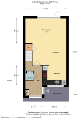 Plattegrond Jeroen Boschplantsoen 40 ALMERE