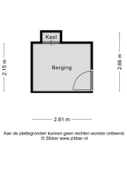 Plattegrond Jacob van Ruysdaelstraat 148 ALMERE