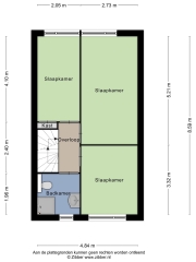 Plattegrond Adriaan van Ostadestraat 30 ALMERE