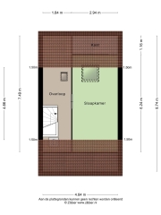 Plattegrond Adriaan van Ostadestraat 30 ALMERE