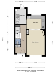 Plattegrond Populierenstraat 34 WINTERSWIJK