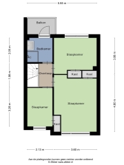 Plattegrond Populierenstraat 34 WINTERSWIJK