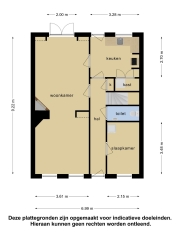 Plattegrond Tuinstraat 44 WORMERVEER