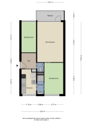 Plattegrond Predikherenlaan 37 TILBURG