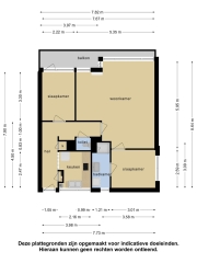 Plattegrond Honthorstlaan 18 ALKMAAR