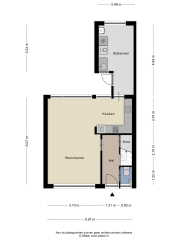 Plattegrond Ds.Talmastraat 4 WOLVEGA