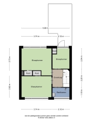 Plattegrond Ds.Talmastraat 4 WOLVEGA