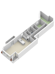 Plattegrond Achterstraat 39 ALKMAAR