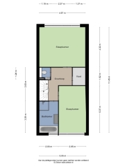 Plattegrond Topaasstraat 149 BREDA