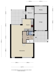 Plattegrond Meester Hodesstraat 24 BORNERBROEK