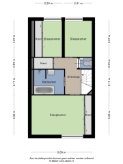 Plattegrond Maanglans 24 AMERSFOORT