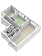 Plattegrond Jozef Israelsstraat 1 ALMELO