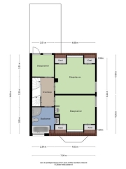 Plattegrond Burgemeester Stroinkstraat 287 ENSCHEDE