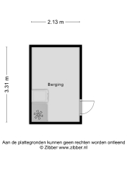 Plattegrond De Fazant 16 a ALMELO