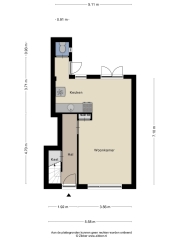 Plattegrond Minckelersstraat 70 HILVERSUM