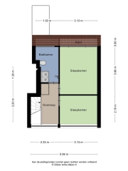 Plattegrond Minckelersstraat 70 HILVERSUM