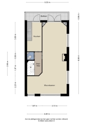 Plattegrond De Ruijterweg 3 HAARLEM