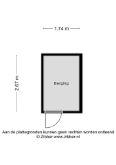 Plattegrond De Ruijterweg 3 HAARLEM