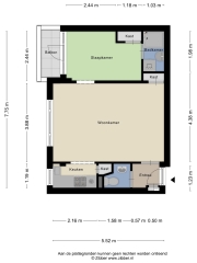 Plattegrond Stadsmatenstraat 1 204 ENSCHEDE