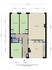 Plattegrond Rietstraat 286 ALMELO