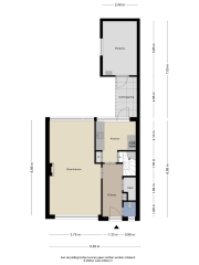 Plattegrond Houtsagersstrjitte 4 BURGUM