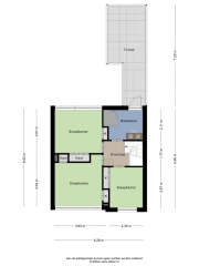 Plattegrond Houtsagersstrjitte 4 BURGUM