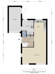 Plattegrond D. Huijser van Reenenstraat 14 DOKKUM