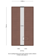 Plattegrond Kapittelhuisstraat 3 ALBERGEN