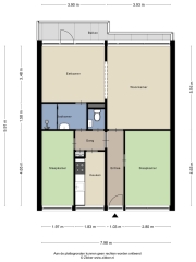 Plattegrond Gronausestraat 200 ENSCHEDE