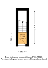 Plattegrond Singelweg 76 a GRONINGEN