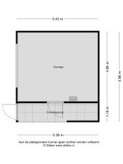 Plattegrond Schumannlaan 93 ZWOLLE