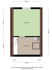 Plattegrond Jacob van Lennepstraat 27 ENSCHEDE
