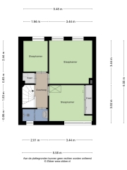 Plattegrond Marinastraat 13 UDEN