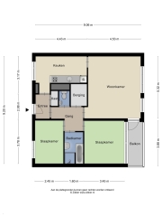 Plattegrond Zeswegenlaan 203 HEERLEN