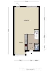 Plattegrond Juan Grisstraat 38 ALMERE