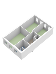 Plattegrond Juan Grisstraat 38 ALMERE