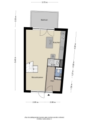 Plattegrond Lucky Lukestraat 55 ALMERE