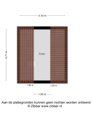 Plattegrond It Heideloantsje 40 SWEAGERBOSK