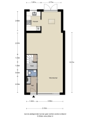 Plattegrond Overlangelstraat 67 TILBURG